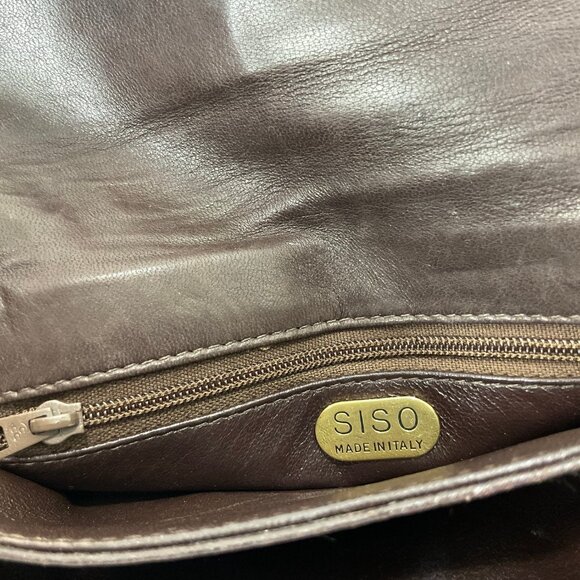Siso Italy Brown Leather Handbag with Tassel Very soft leather - Picture 10 of 11